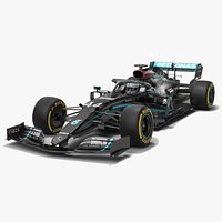 Mercedes F1 W11 Formula 1 Season 2020 New Black Paint