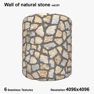 Wall of natural stone vol.01