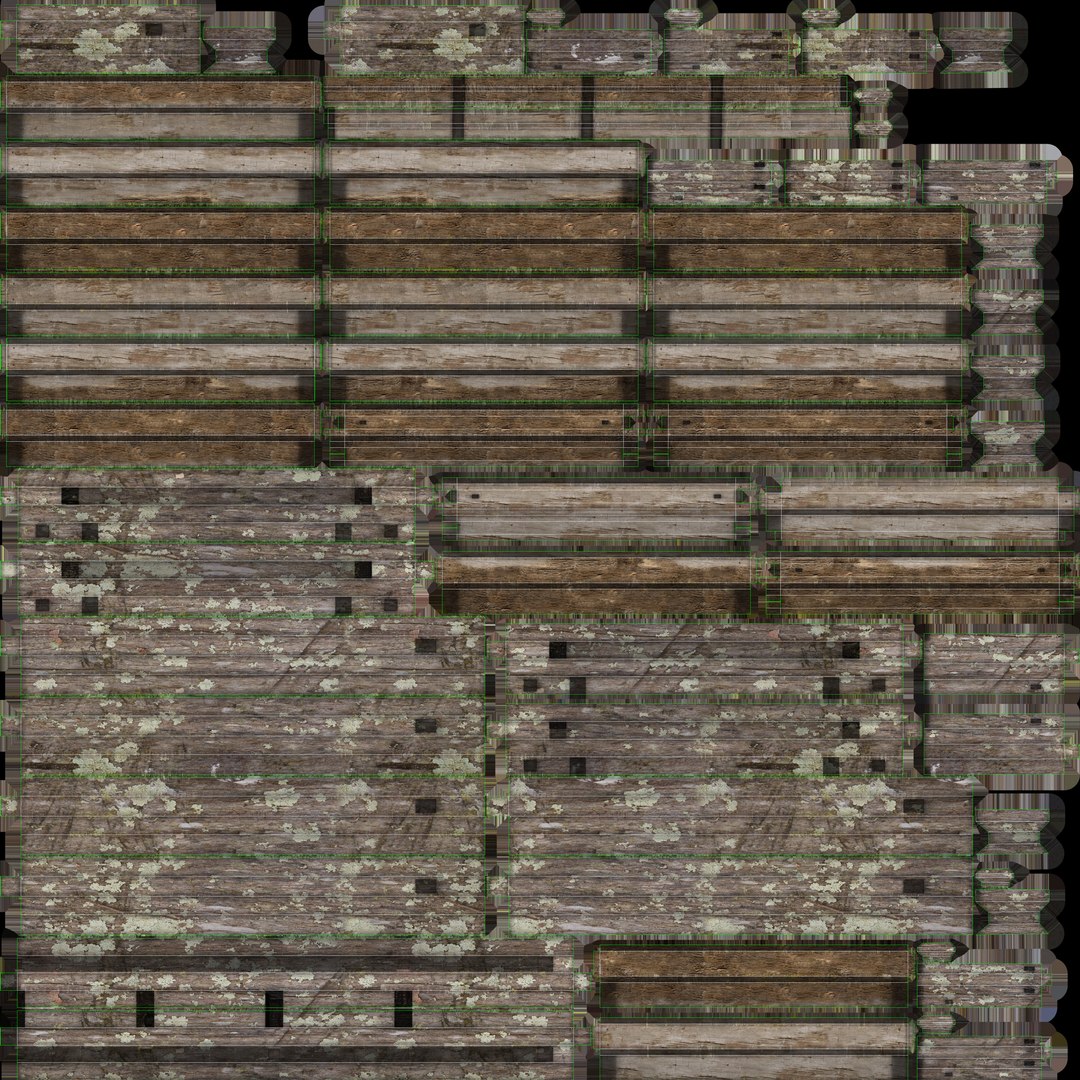 Wooden Bridge Wood Model - TurboSquid 1434635