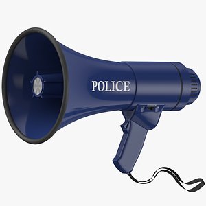 Police Megaphone 3D