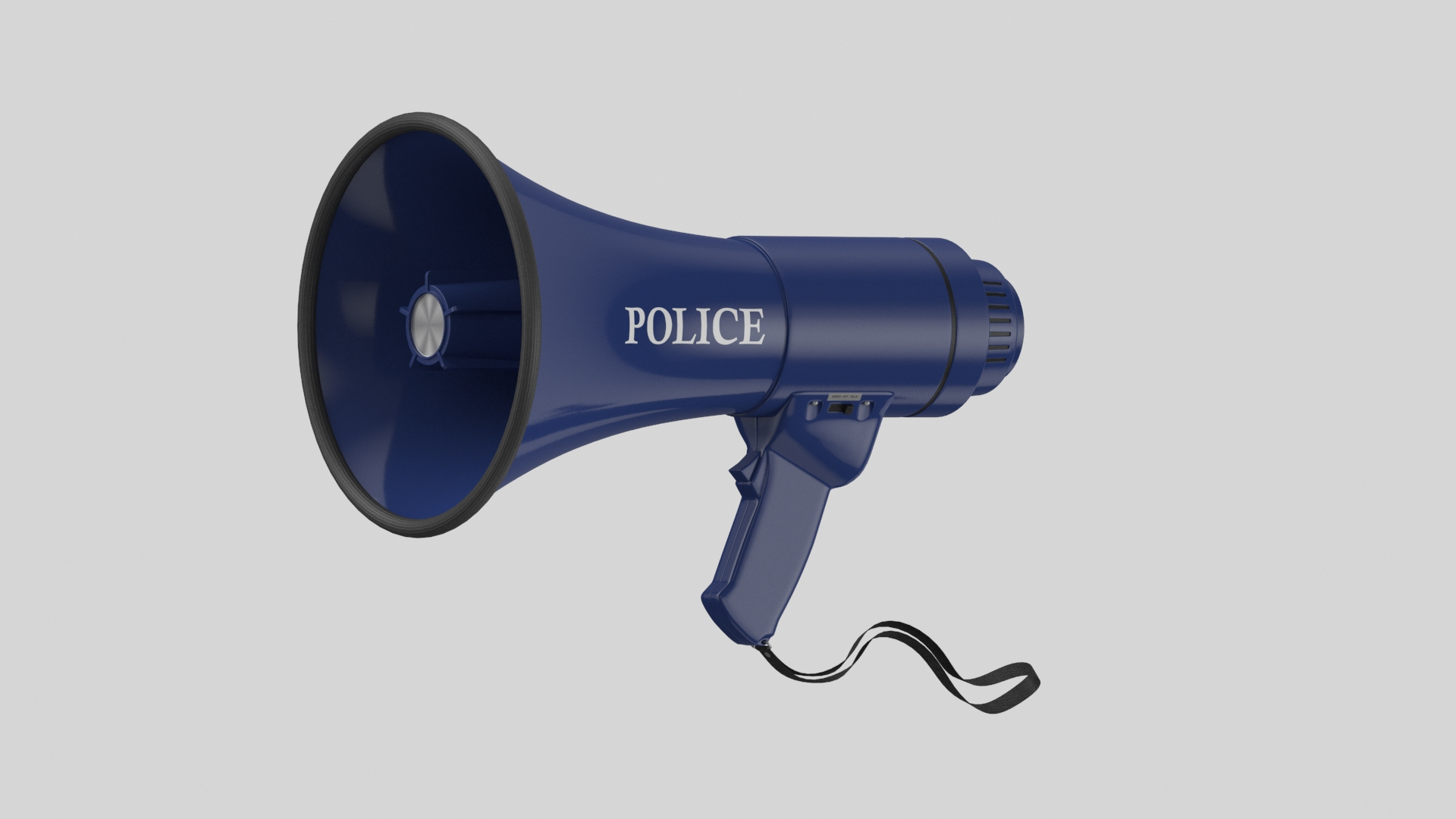 Police Megaphone 3D - TurboSquid 1857126