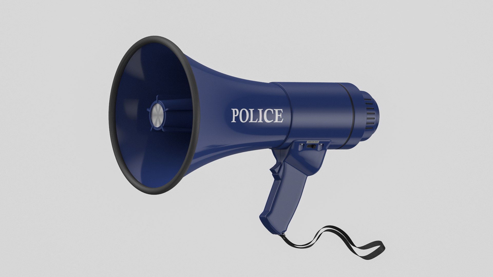 Police Megaphone 3D - TurboSquid 1857126