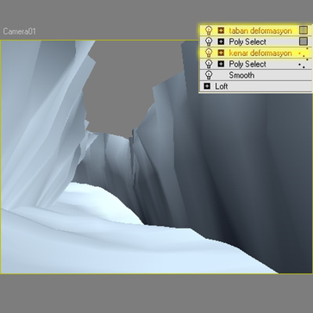 Snowy Valley 3d Model