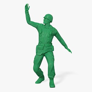 Green Toy Soldier Assault model