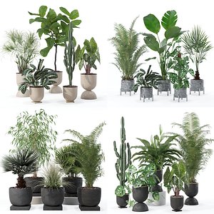 20 Photorealistic Flowers for Interiors - set 125 130 135 140