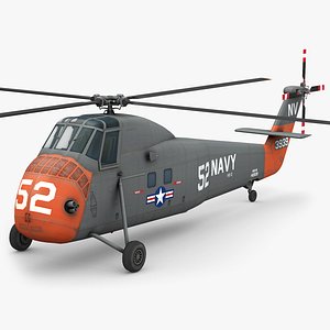 sikorsky h34 choctaw 3d model