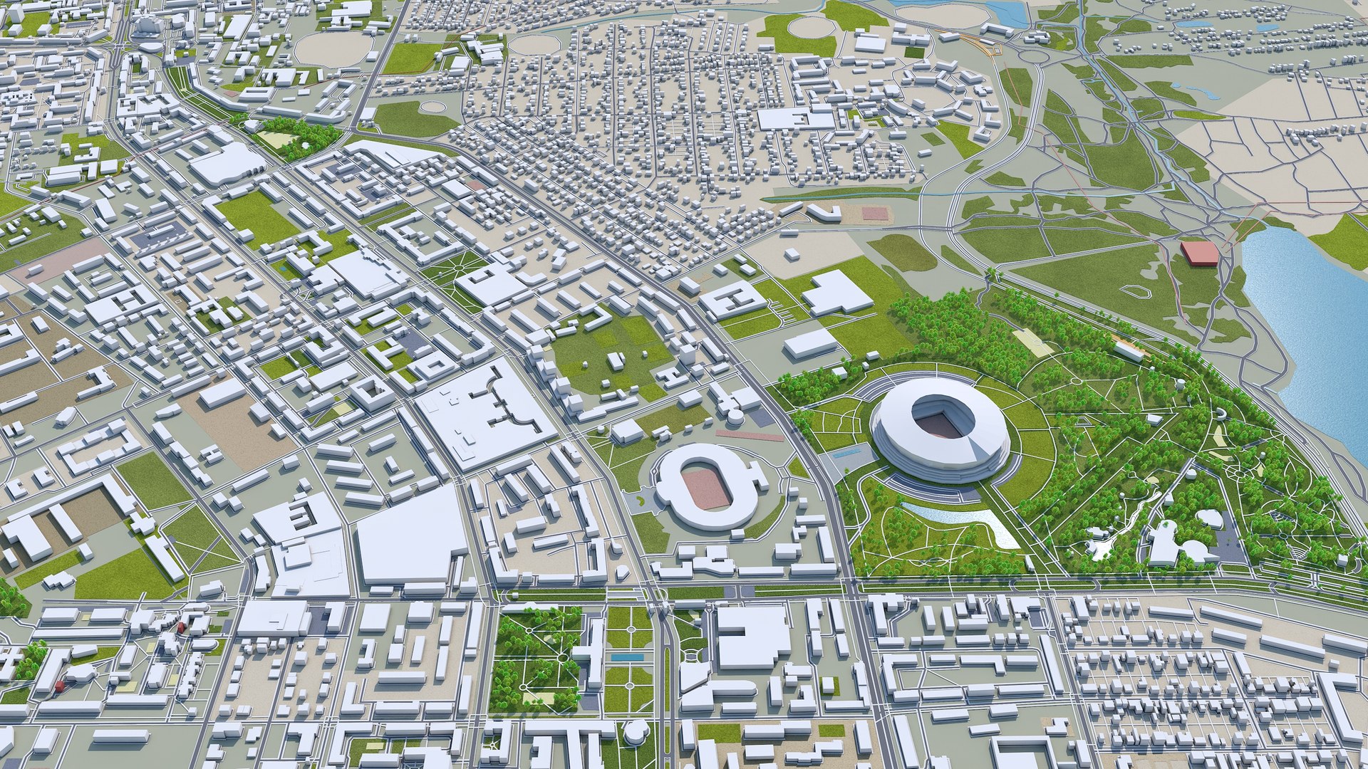 City Area Building Model - TurboSquid 1617831