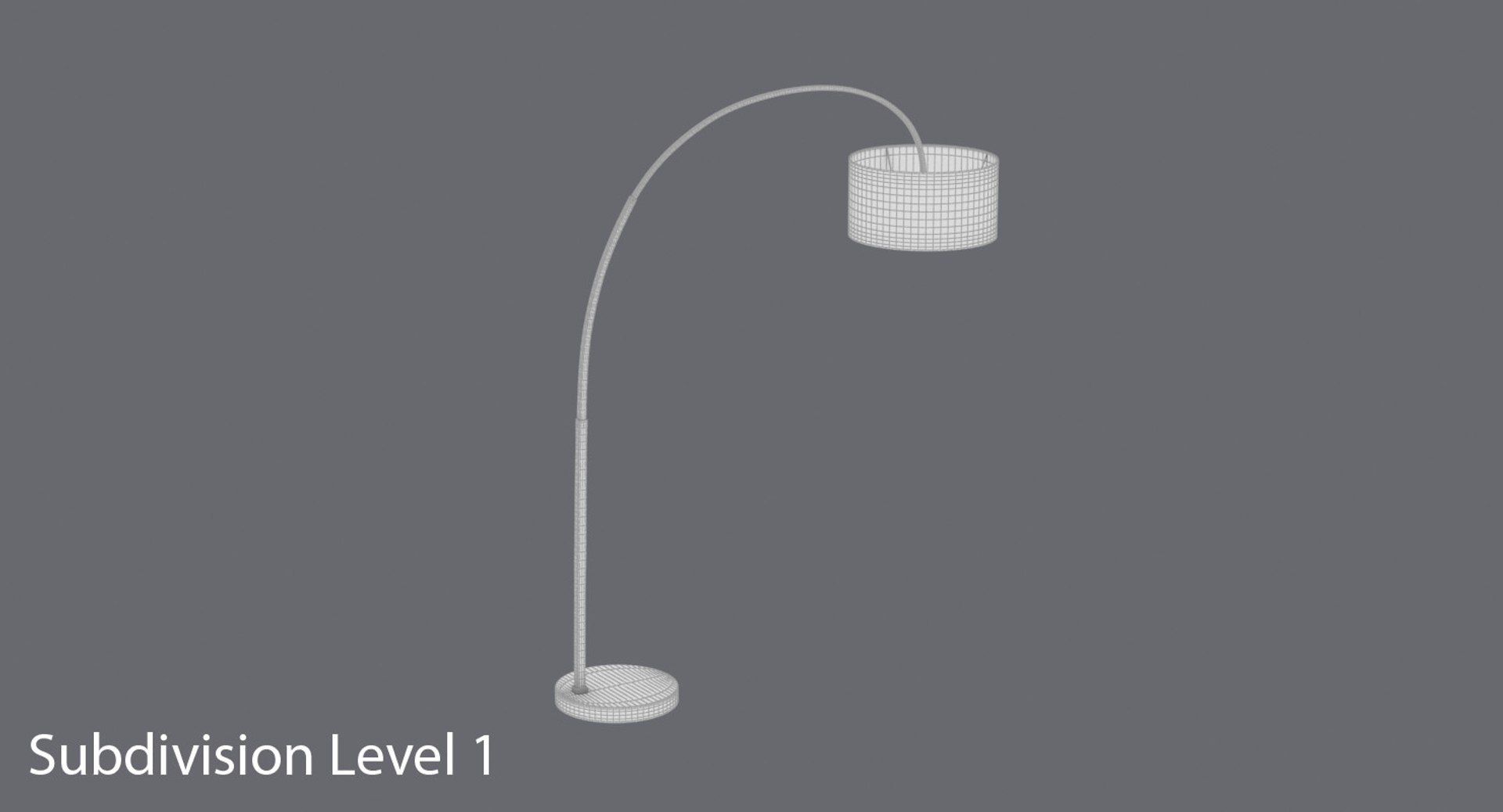 3D midcenturymodernfloorlighton model TurboSquid 1294422