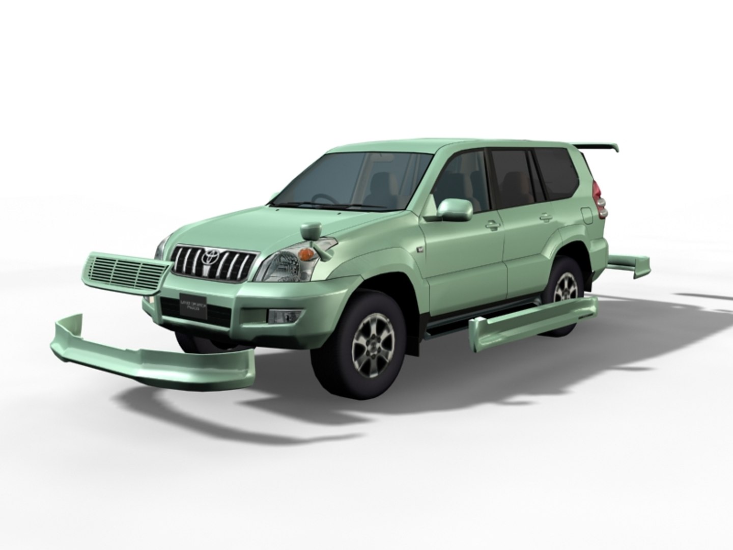 3d Toyota Prodo Model