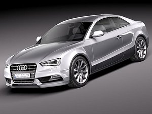 3d model audi a5 2012 coupe