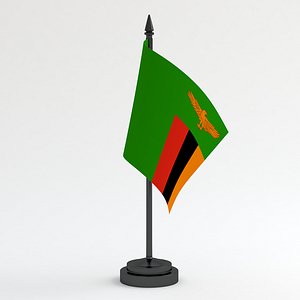 Table Flag Zambia