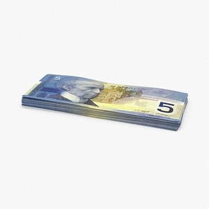 3d 5 canadian dollar note