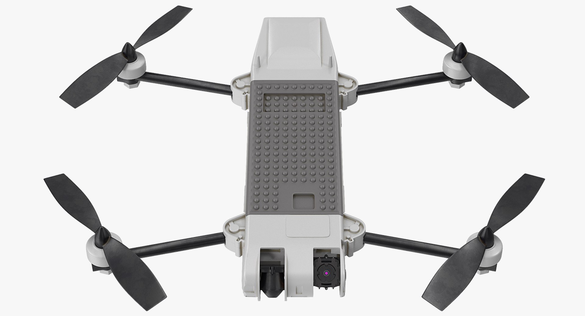 Tactical quadrotor stealthy unmanned aircraft 3D model