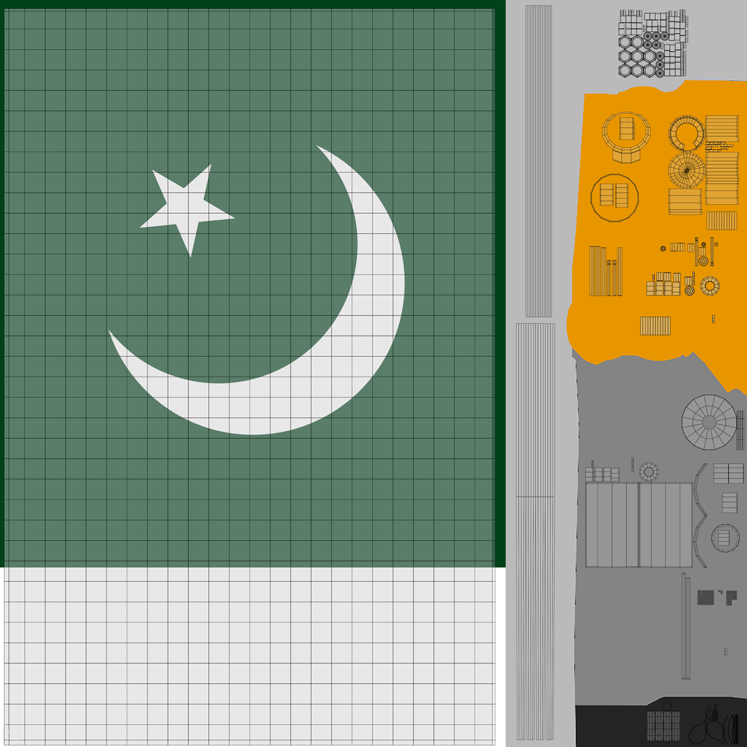 modelo 3d Bandera De Pakistán - TurboSquid 2186851