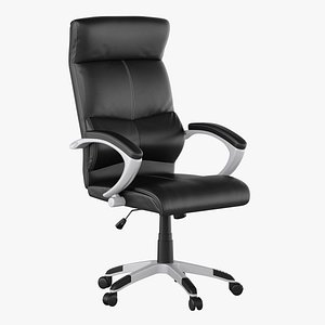 Office leather swivel armchair Karen