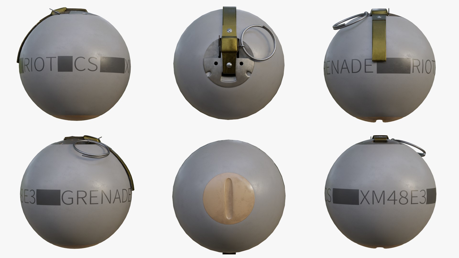 XM47 Riot Control Grenade 3D - TurboSquid 2244582
