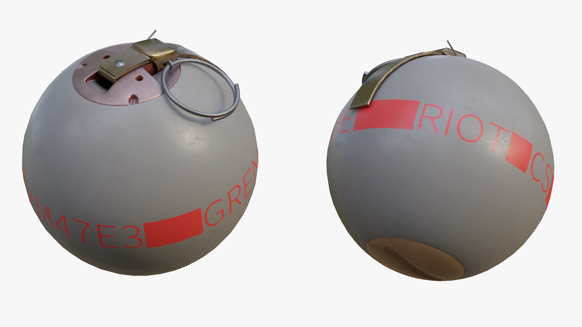 XM47 Riot Control Grenade 3D - TurboSquid 2244582
