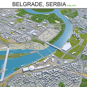 3D city area building