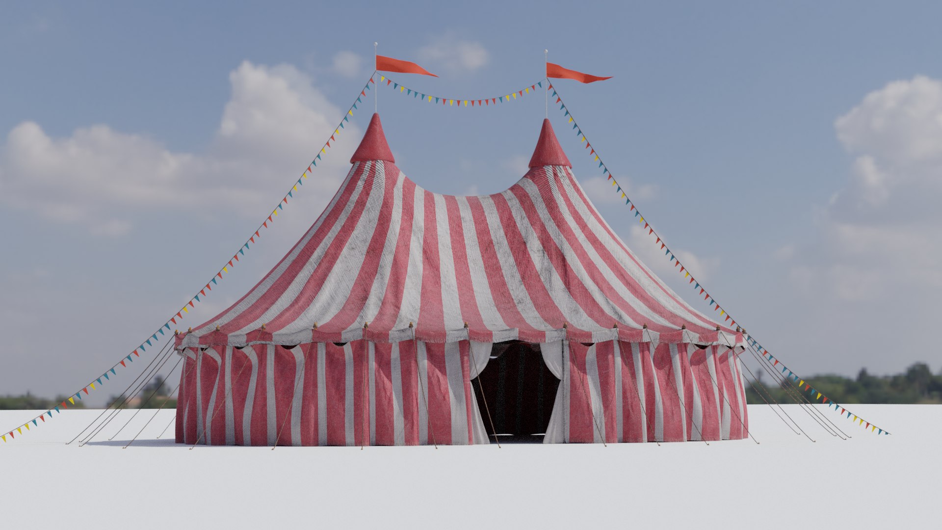 3D Circus Tent - TurboSquid 2335345