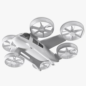 Modern Flying Taxi Simple Interior