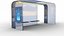 3D model modern bus stop