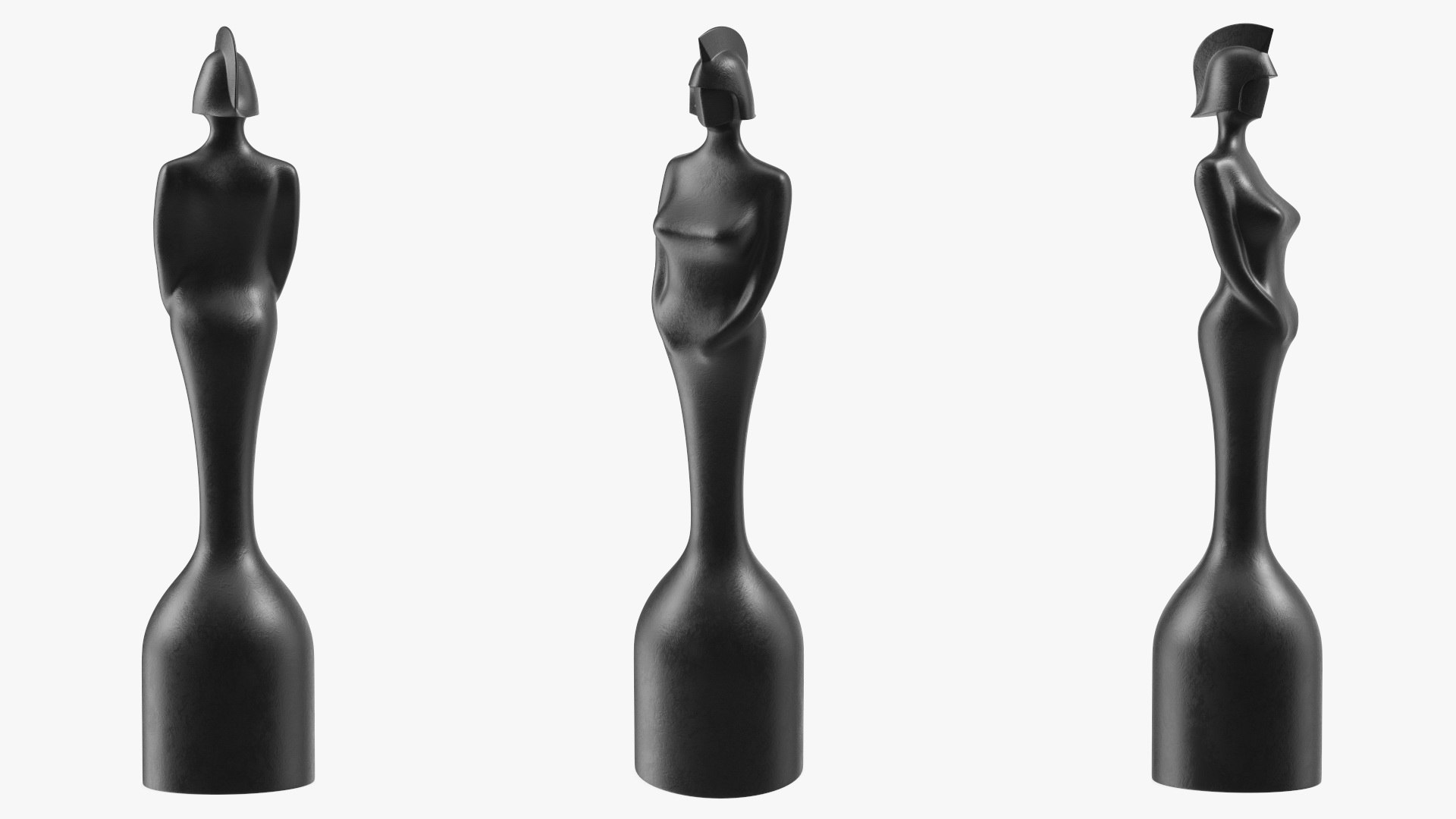 BRIT Award Statue Matte 3D model preview
