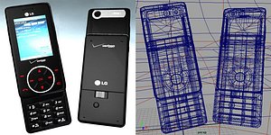 lg chocolate cellphone obj