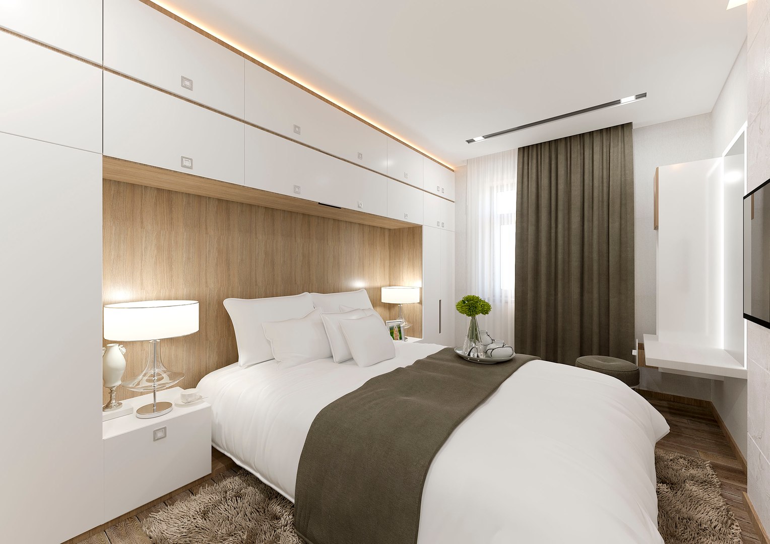 Bedroom Interior Minimalism 3D Model - TurboSquid 2105622