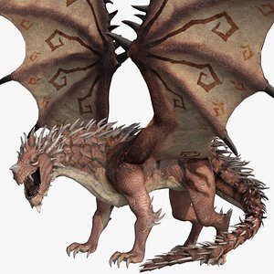 3D Dragon Rigged model