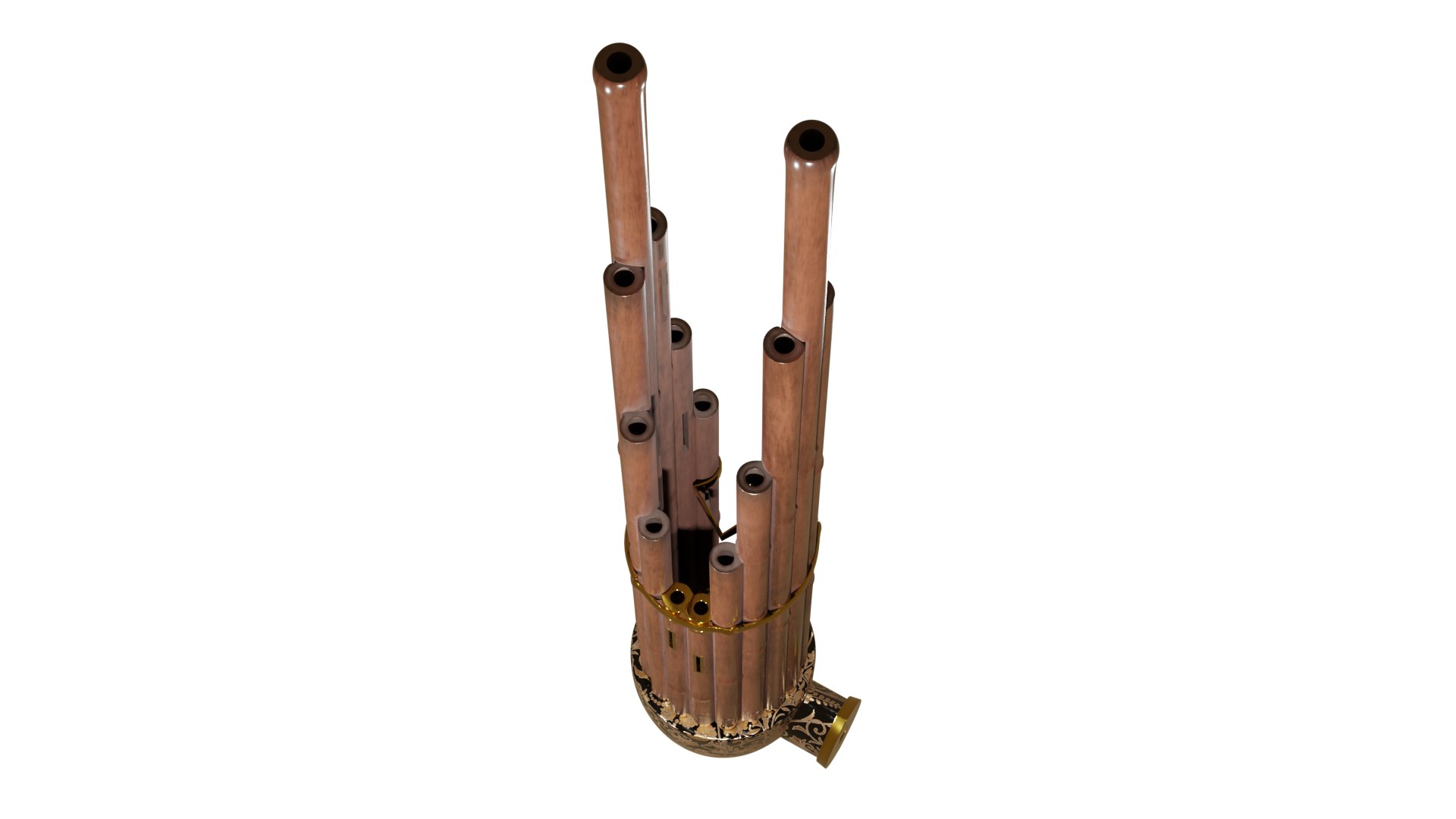ShoJapanese Panpipes 3D TurboSquid 1911688