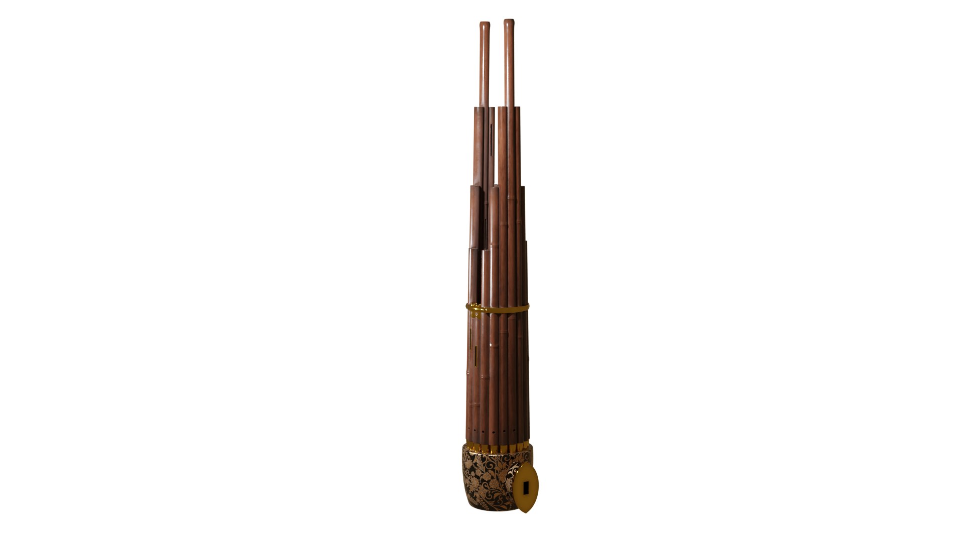 ShoJapanese Panpipes 3D TurboSquid 1911688