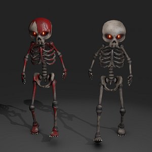 3D model Skeleton Monster - Rigged