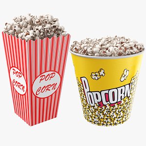 Two Popcorn Cups model