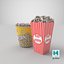 Two Popcorn Cups