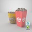 Two Popcorn Cups