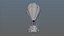Juego PBR estilizado de globo aerostático listo