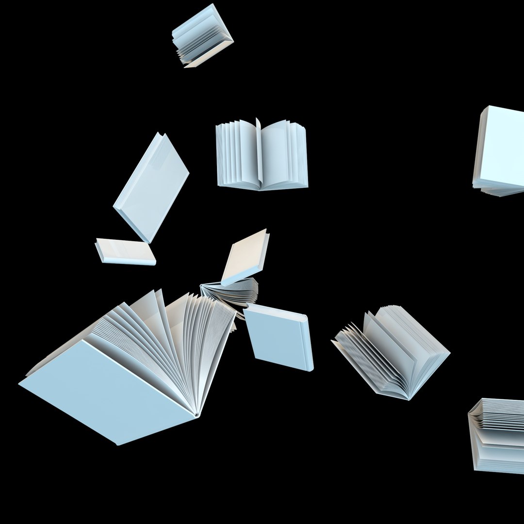 3D Float Books - TurboSquid 1466736