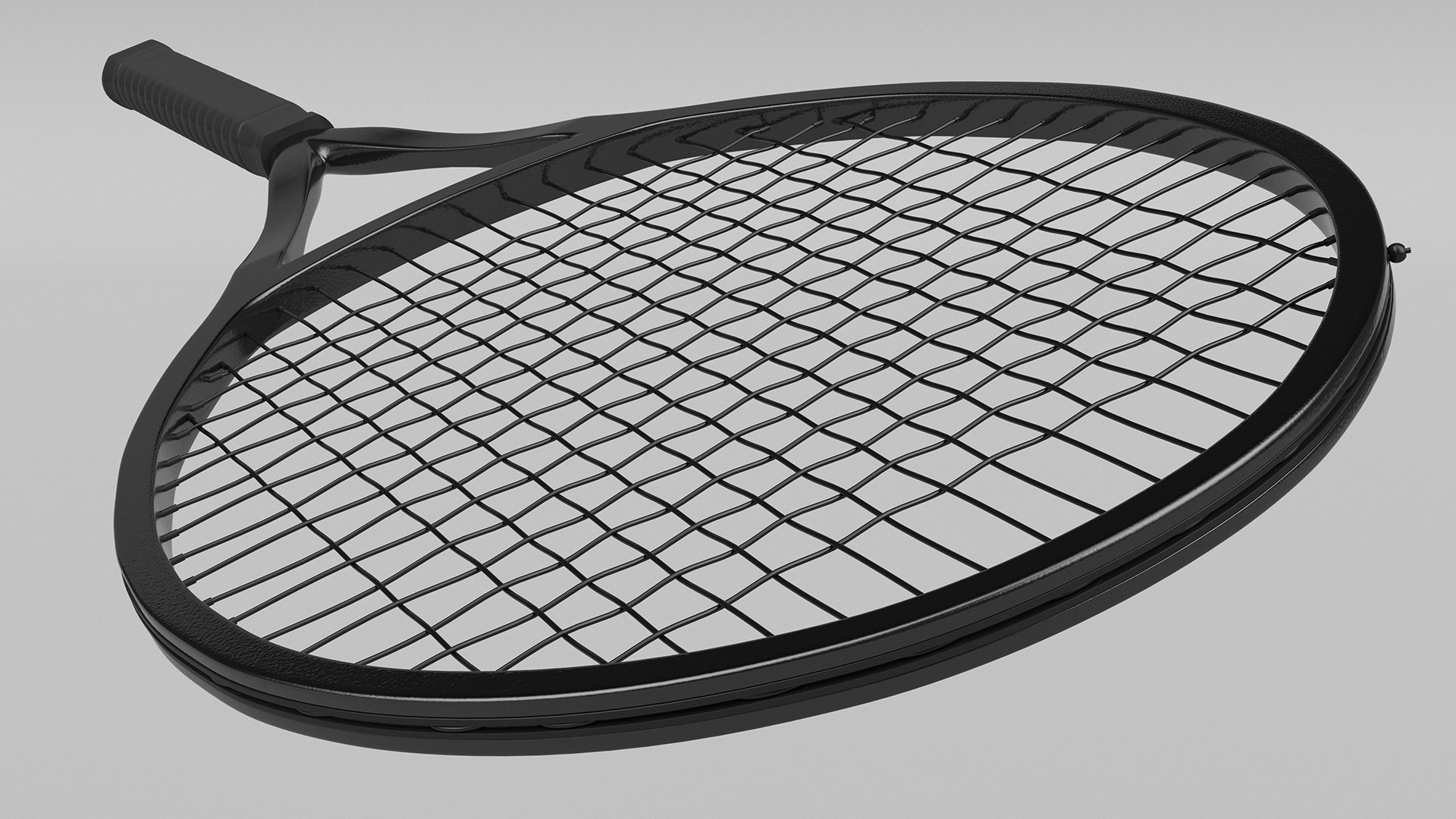 3D Black Tennis Racket - TurboSquid 2149942