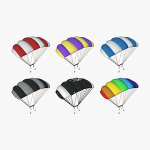 06 Parachute A Basic Collection - Character Accessories Design 3D