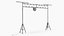 Studio Lighting Truss with Spotlight 3D model