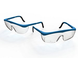3D safety glasses model