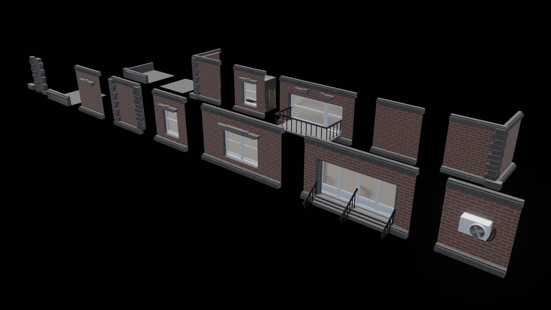 3D Model Modular Building Kit - TurboSquid 2035477