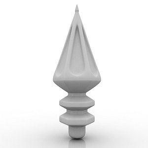 3d peak fence decoration model