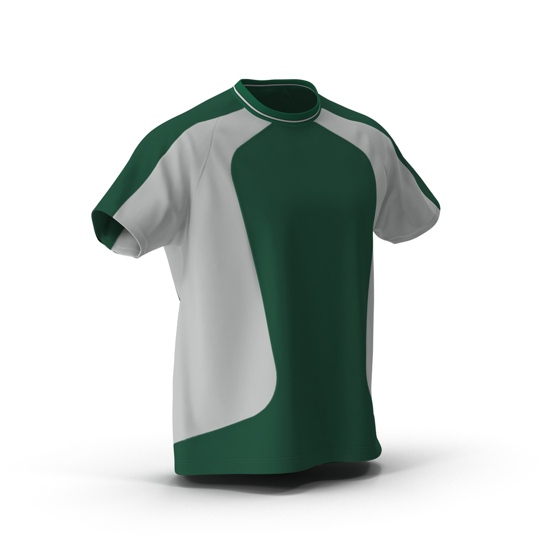 TShirt Green 3D model preview