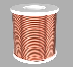 3D Solder Spool of Copper Wire PBR