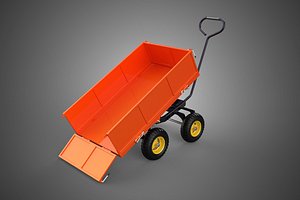 WASTE GARBAGE RUBBISH TRASH JUNK TRAILER DUMP CART WAGON TROLLEY