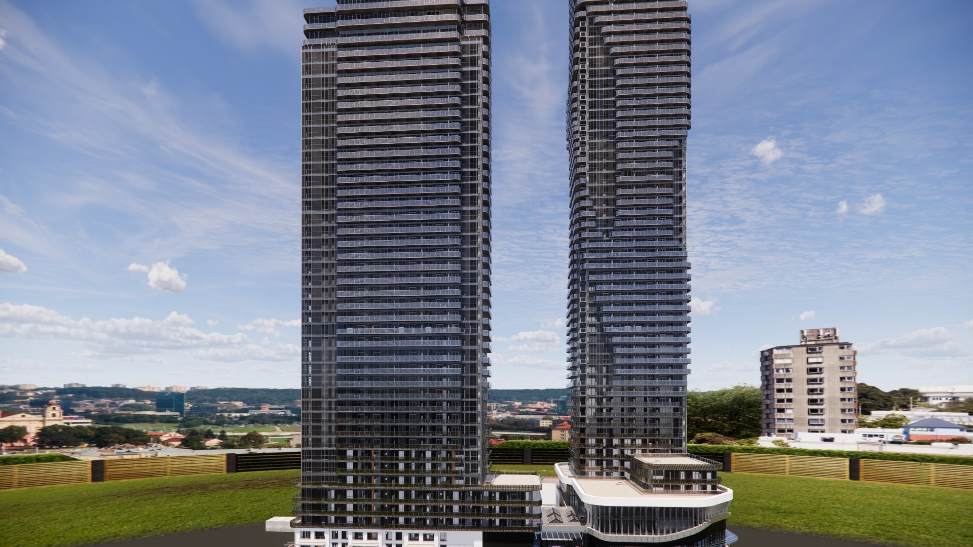 3D High Rise Residential Building Model - TurboSquid 2101278