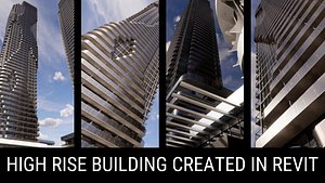 High Rise Residential  Model for Architecture