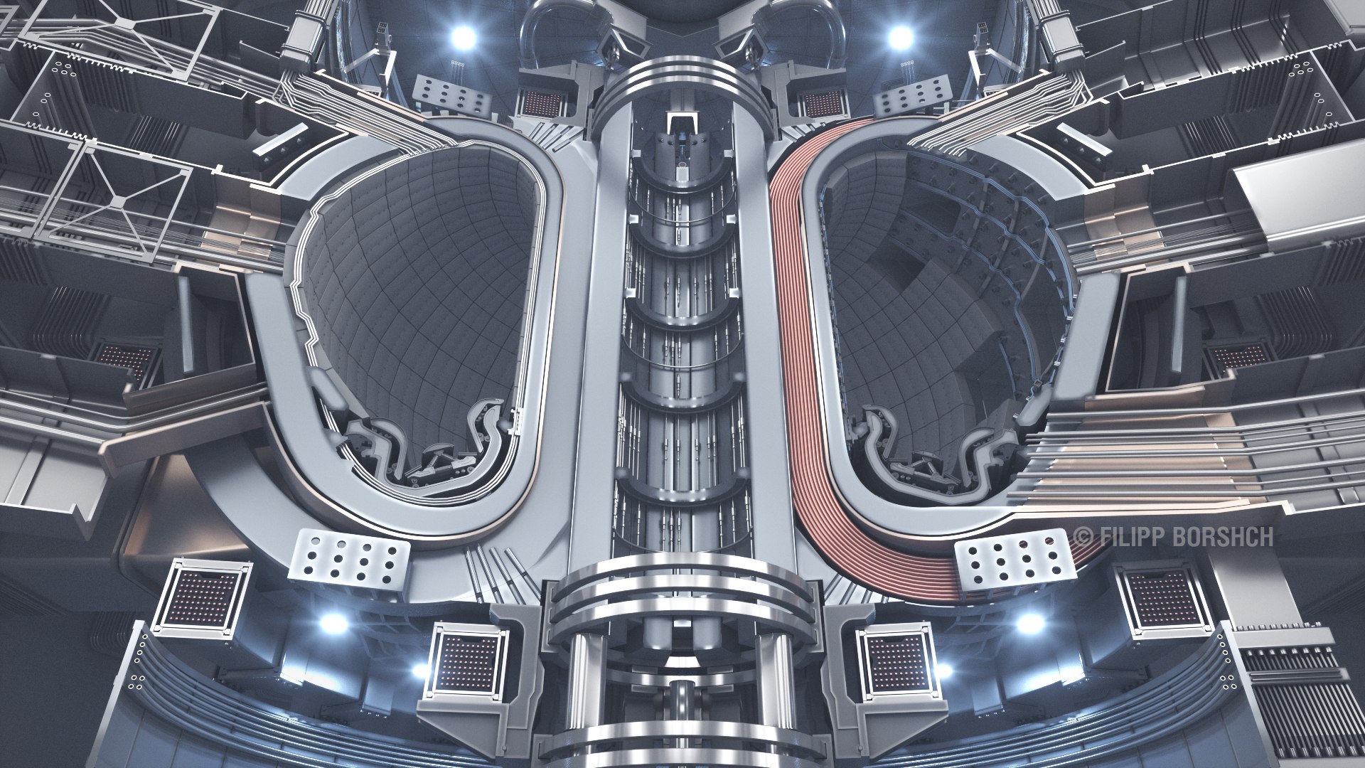 fusion reactor on the clear server to use as a power generator or as pumps  inreato de fuso no clear 3D Model in Other 3DExport