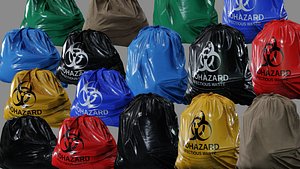 Garbage Bag Collection Low-Poly